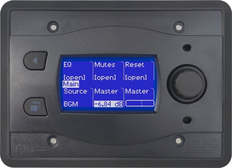 BSS Audio BLU-10 Programlanabilir Siyah Duvar Tipi Ses Kontrol Ünitesi