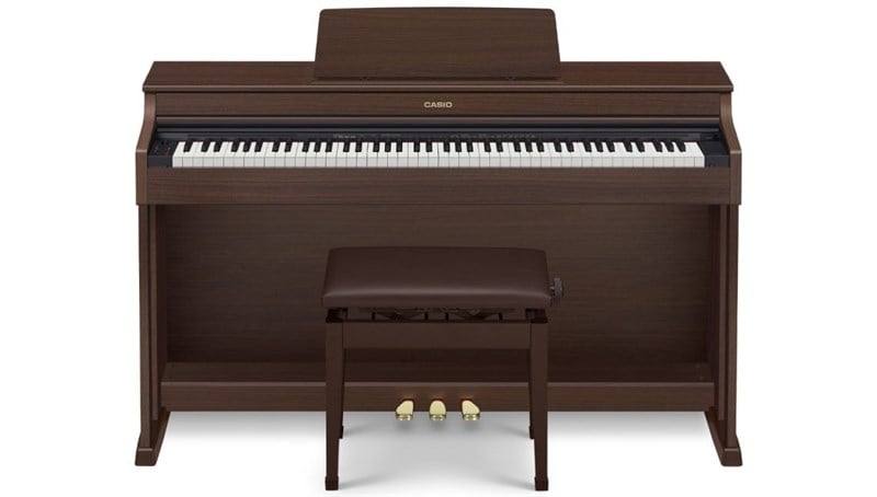 Casio AP470BN 88 Tuşlu Dijital Piyano Kahverengi (Kulaklık ve Tabure Hediyeli))