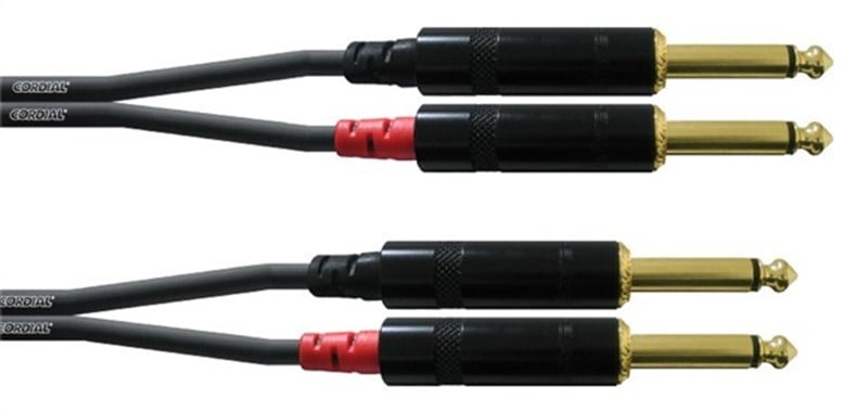 Cordial CFU 3 PP - 6,3 mm Jak-6,3 mm Jak, Unbalaced Twin Kablo