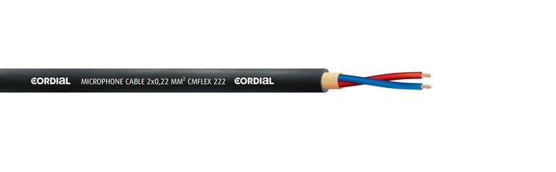 Cordial CMK 222 2x0.22mm 10M Sarı Yuksek Kallite Mikrofon Kablosu