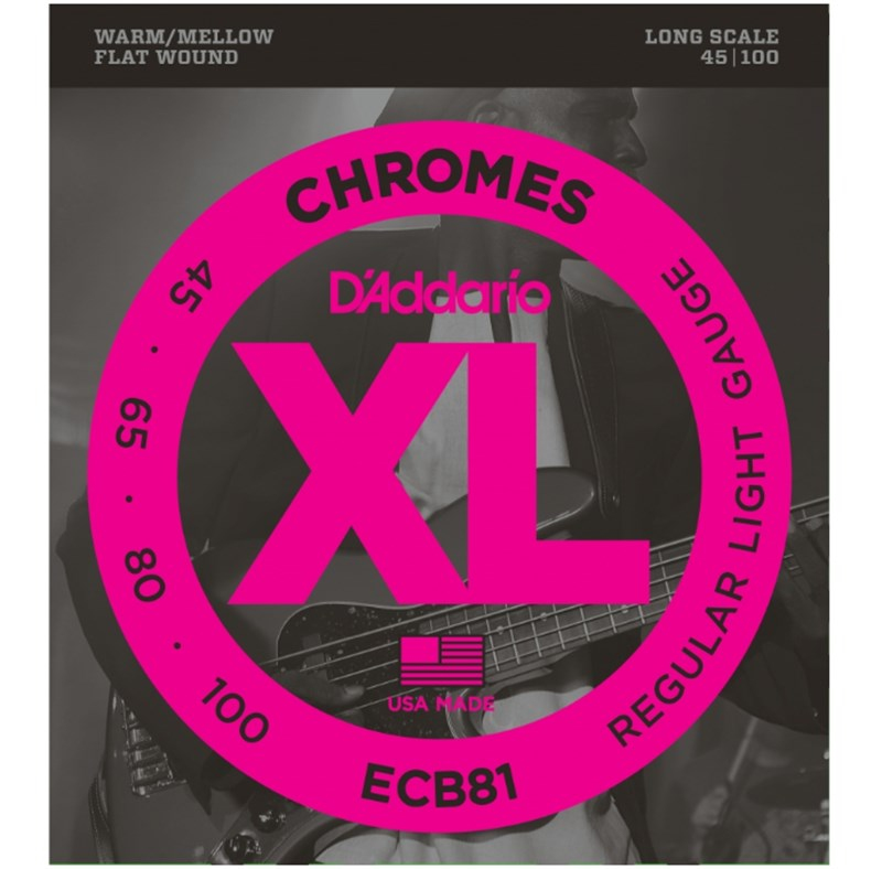 D'Addario ECB81 Bas Gitar Teli Chromes 45-100