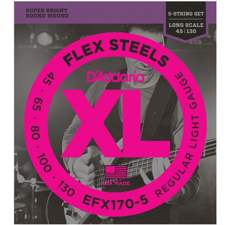 D'addario EFX170-5 Bas Gitar Teli (45-130)