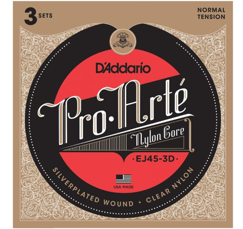 D'Addario EJ45-3D Pro-Arte Klasik Gitar Teli (3 Set)