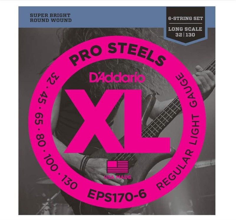 D'addario EPS170-6 ProSteels Bas Gitar Teli (32-130)