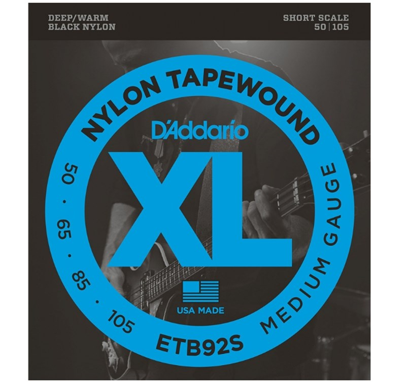 D'Addario ETB92S Bas Gitar Teli Nylon Tapewound 50-105