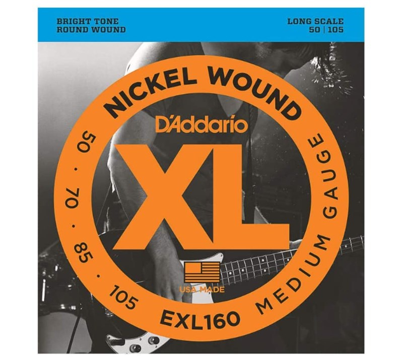 D'Addario EXL160 Long Scale Bas Gitar Teli 50-105