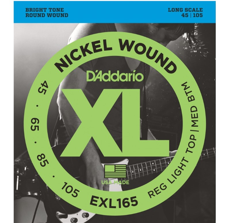 D'Addario EXL165 Bas Gitar Teli (45-105)
