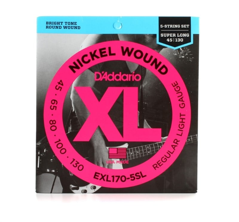 D'addario EXL170-5SL Bas Gitar Teli 45-130