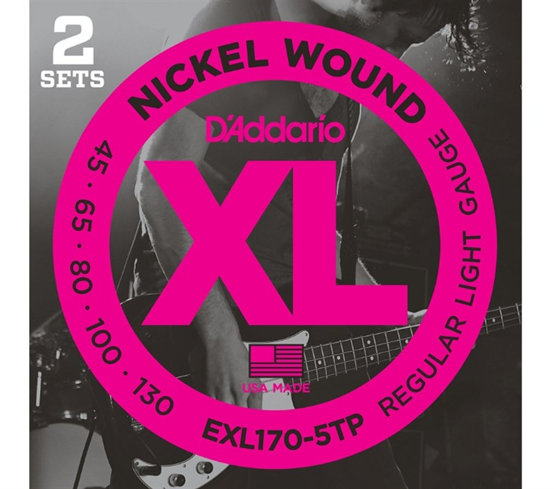 D'Addario EXL170-5TP Bas Gitar Teli (45-130)