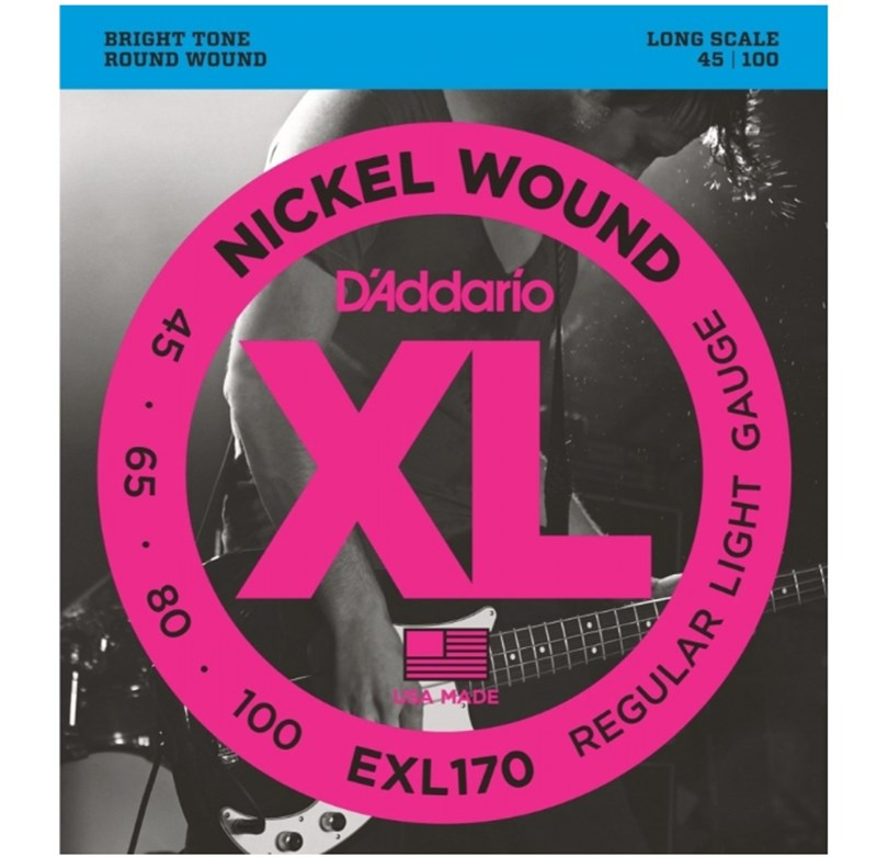 D'Addario EXL170 Long Scale Bas Gitar Teli (45-100)