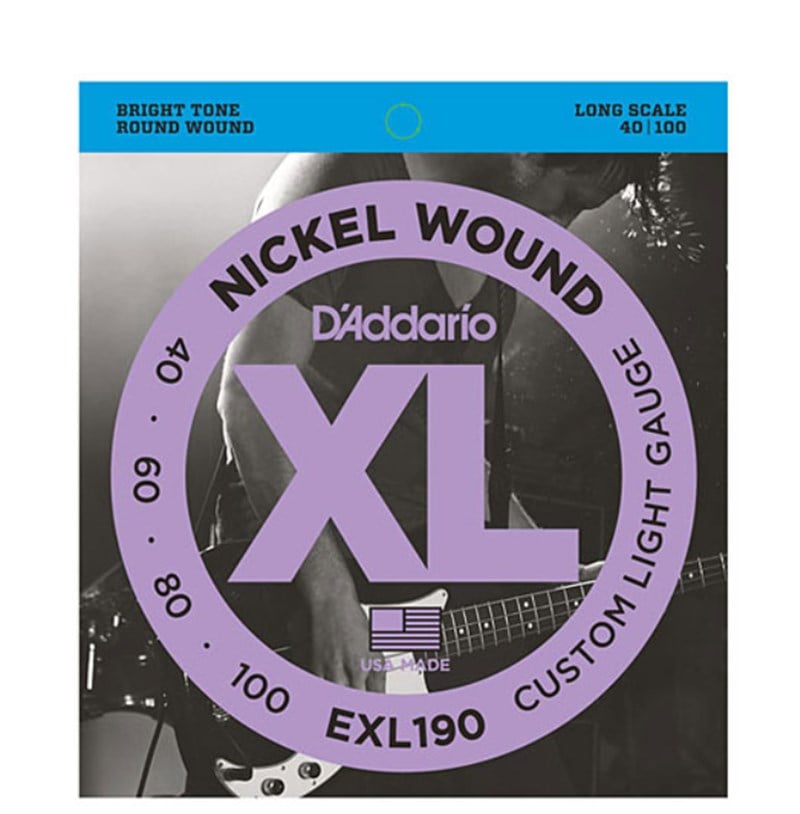 D'Addario EXL190 Bas Gitar Teli 40-100
