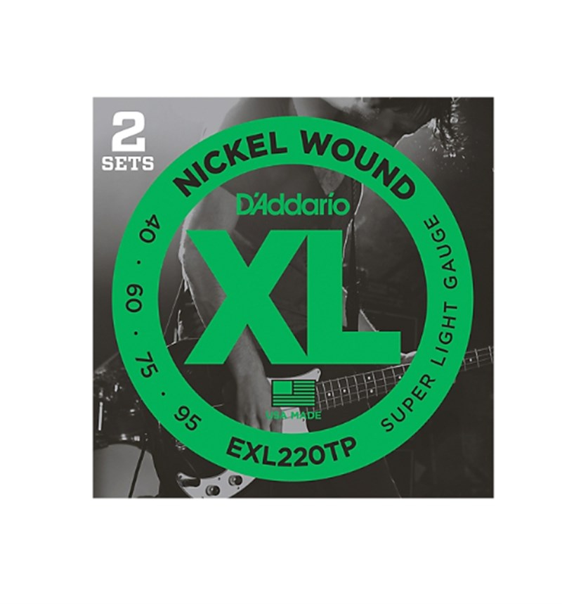 D'Addario EXL220 Bas Gitar Teli Uzun Ölçek 2 Set (40-95)