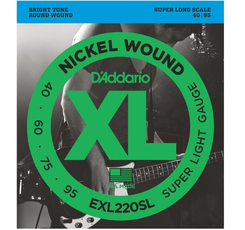 D'addario EXL220SL Bas Gitar Teli (40-95)