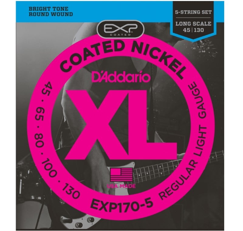 D'addario EXP170-5 Bas Gitar Teli 45-130