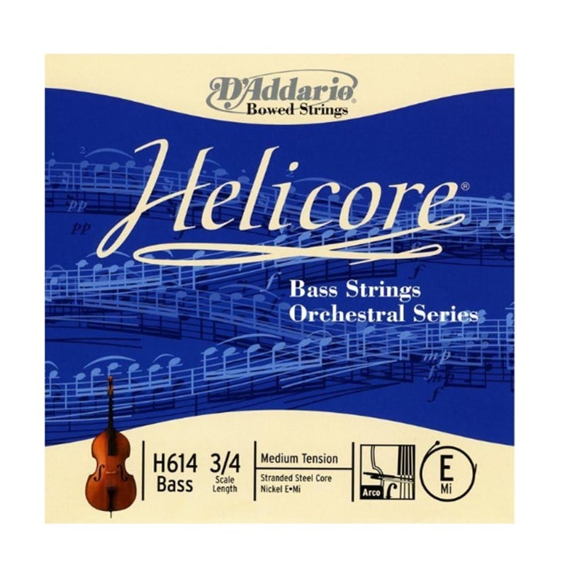 D'Addario H614 Kontrabas Teli Helicore 3/4 (Mi)