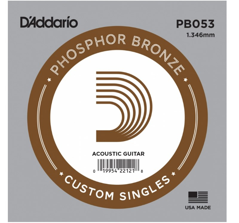 D'Addario PB053 Tek Akustik Gitar Teli (Mi)