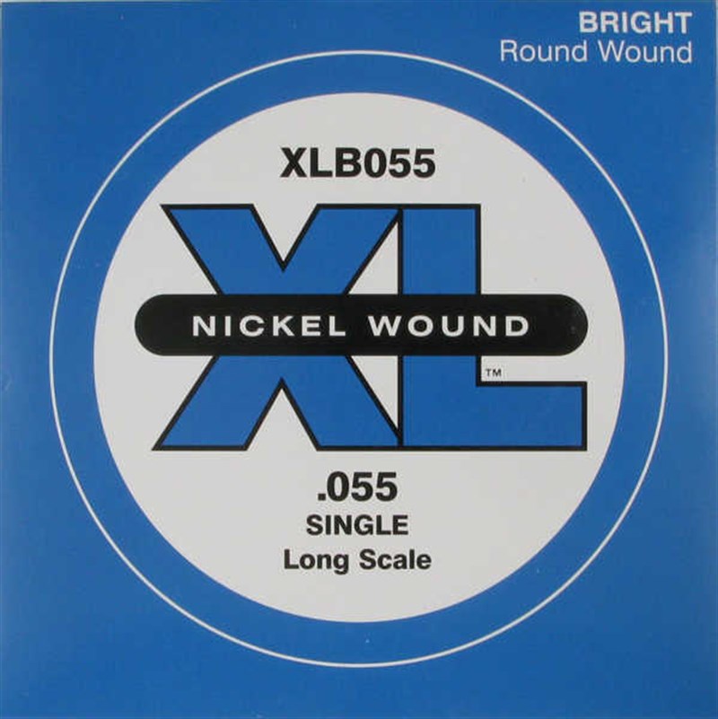 D'Addario XLB055 Tek Bas Gitar Teli (Re)