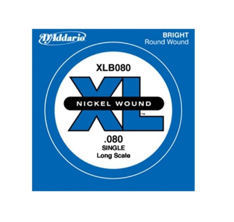 D'addario XLB080 Tek Bas Gitar Teli (La)