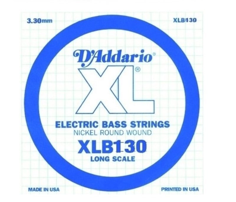 D'Addario XLB130 Long Scale Tek Bas Gitar Teli (Si)