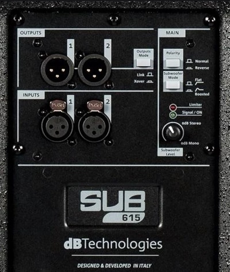 dB Technologies SUB 615 15 inch 600W/RMS 1200W/Peak Aktif Subwoofer