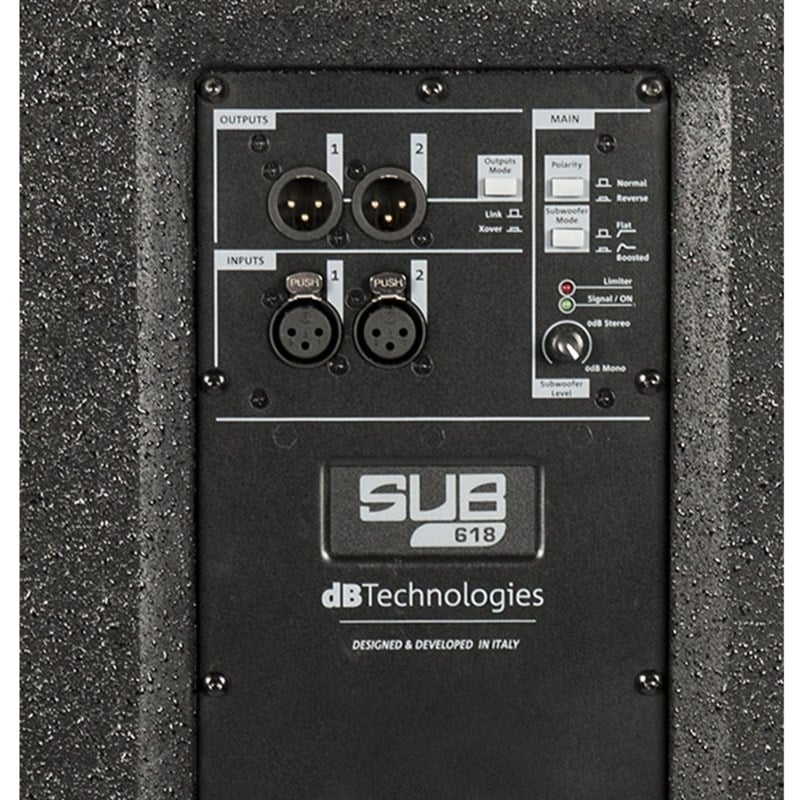 dB Technologies SUB 618 18 İnch 600 Watt Aktif Subbas Kabin