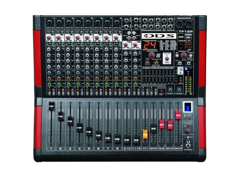 Dds D 12P 3000dsp 12 Kanal 2x1500 Watt Dijital Efekt Power Mikser