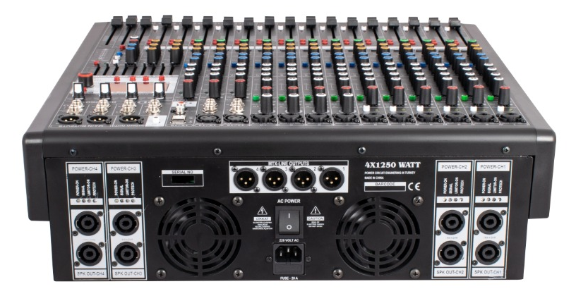 DDS DPX-PRO16 4x1250Watt 16 Kanal Power Mikser