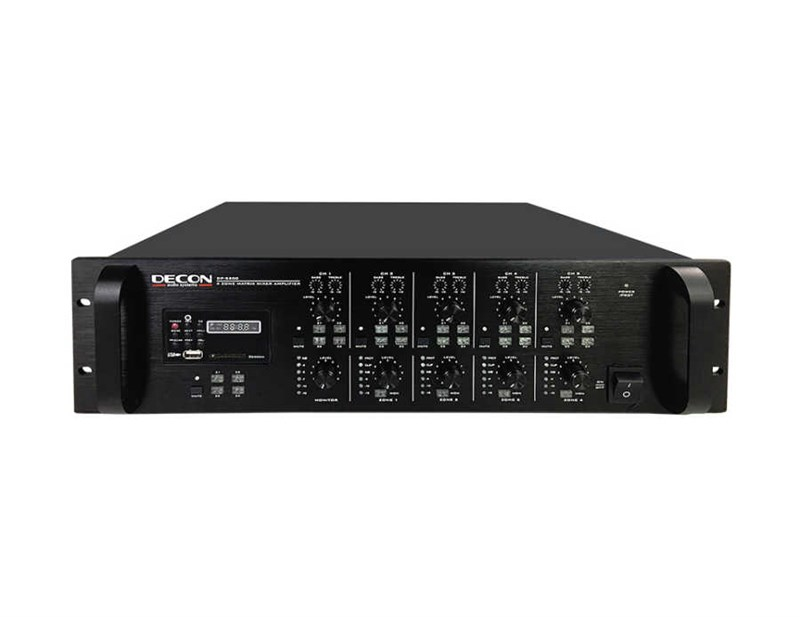 Decon DP-5200 4x200 Watt 4 ohm 100V 4 Bölge Mikser Anfi