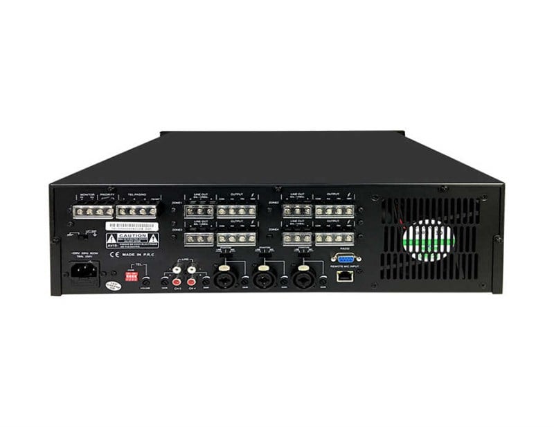 Decon DP-5200 4x200 Watt 4 ohm 100V 4 Bölge Mikser Anfi