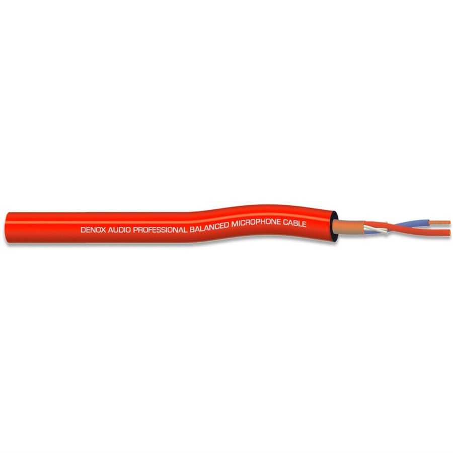 Denox DNX MIC 022 2x0,22 mm 1 Metre Kırmızı Mikrofon Kablosu