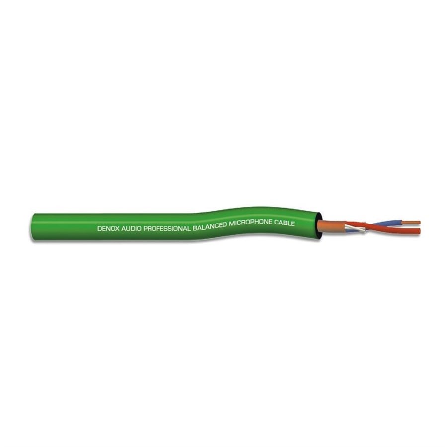 Denox DNX MIC 022 2x0,22 mm 1 Metre Yeşil Mikrofon Kablosu