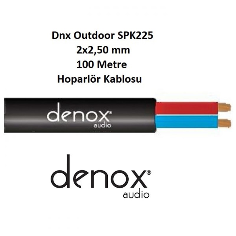 Denox Dnx-outdoor SPK225 100 - 2x2,50 mm 100 Metre Hoparlör Kablosu