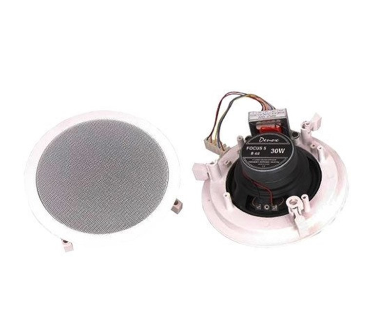 Denox Focus 5 - 5 inç 25W/100V 8 ohm Tavan Hoparlörü (Tek)