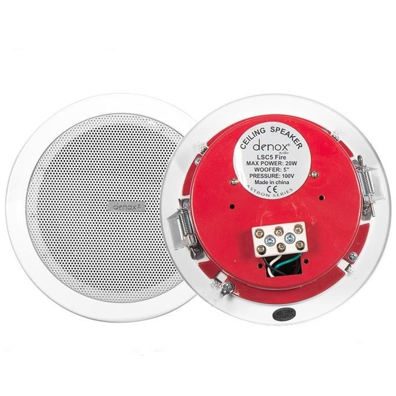 Denox LS C5 Fıre - 5 inç 20W-100V Alçıpan Tipi Tavan Hoparlörü