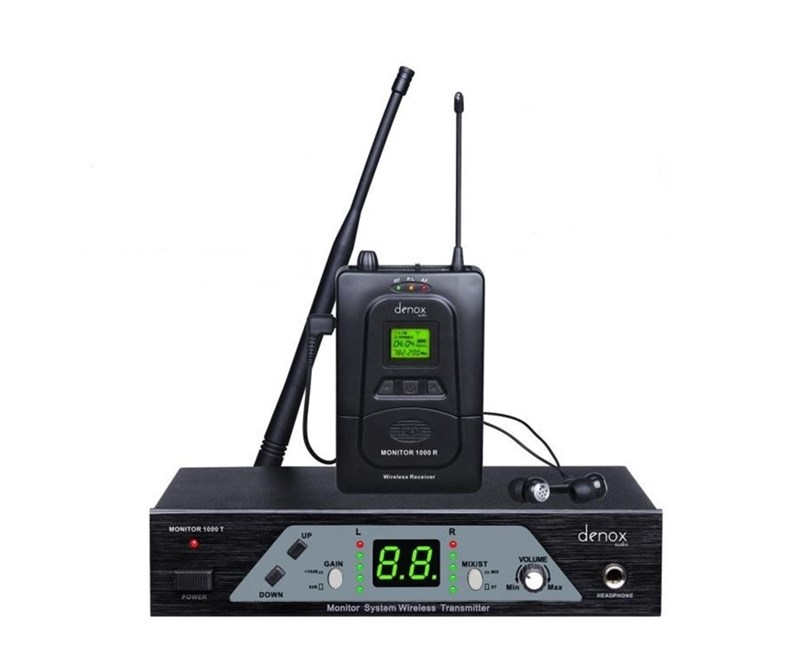 Denox MONITOR 1000 in-ear Kişisel Monitör Sistemi