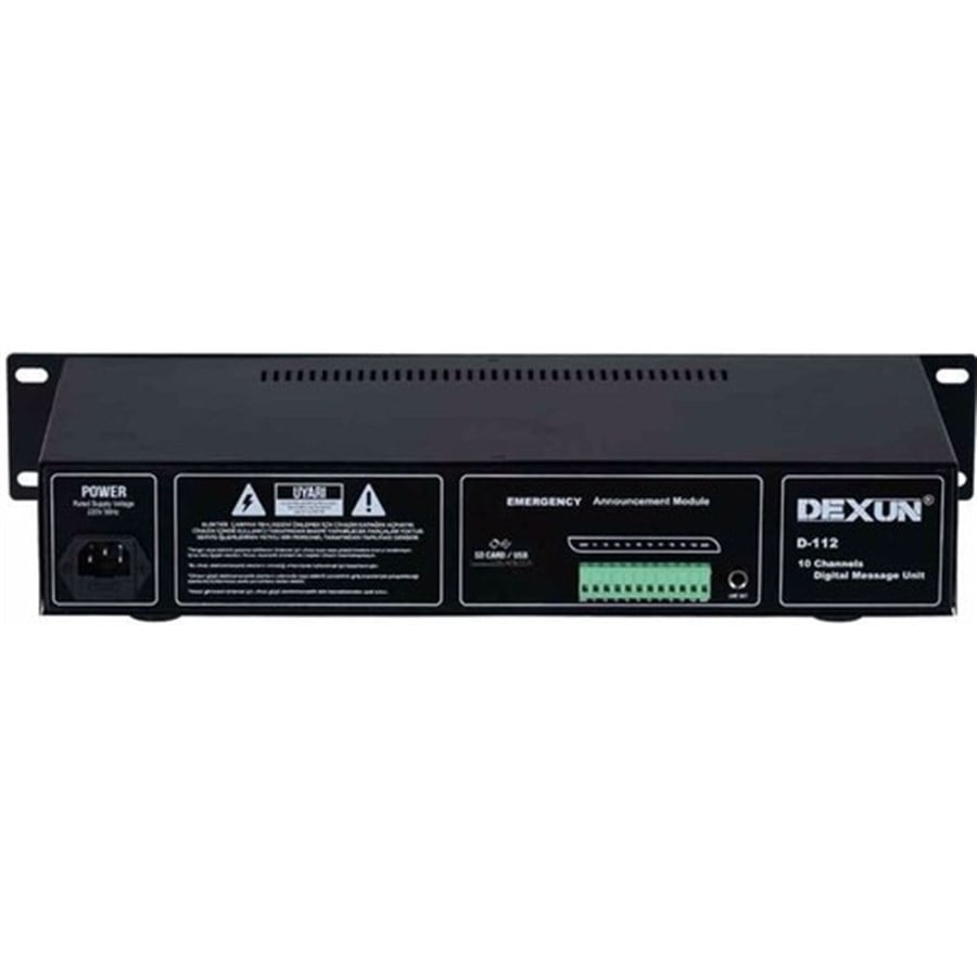Dexun D-112 10 Kanal Ses Kayıtlı Dijital Mesaj Ünitesi
