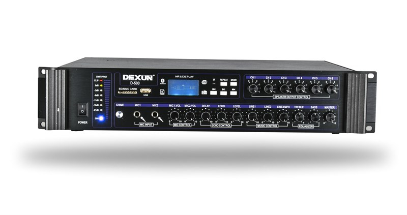 Dexun D-500 350-700W 100V 4-16 Ohm Anfili Mikser