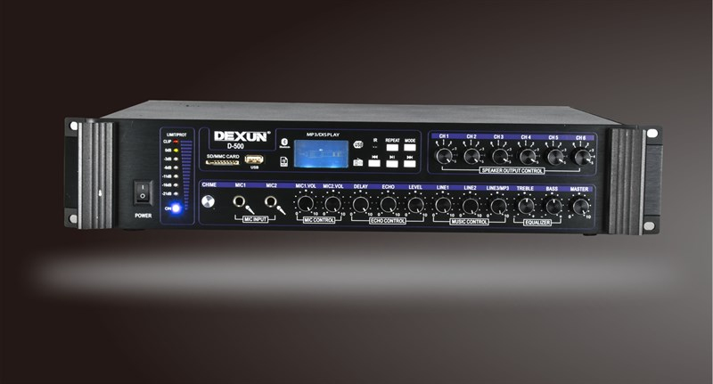 Dexun D-500 350-700W 100V 4-16 Ohm Anfili Mikser