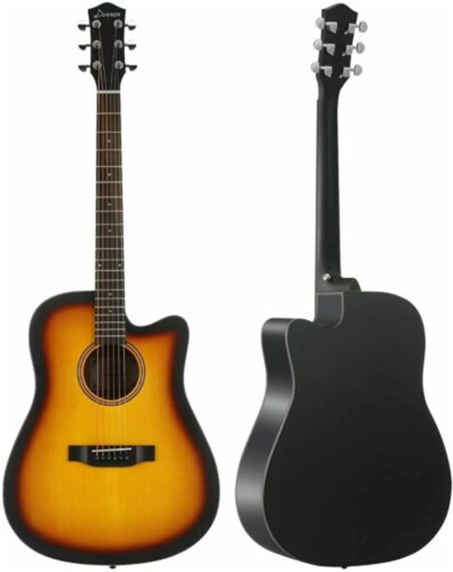 Donner DAG 1 CS Cutaway Sunburst Akustik Gitar
