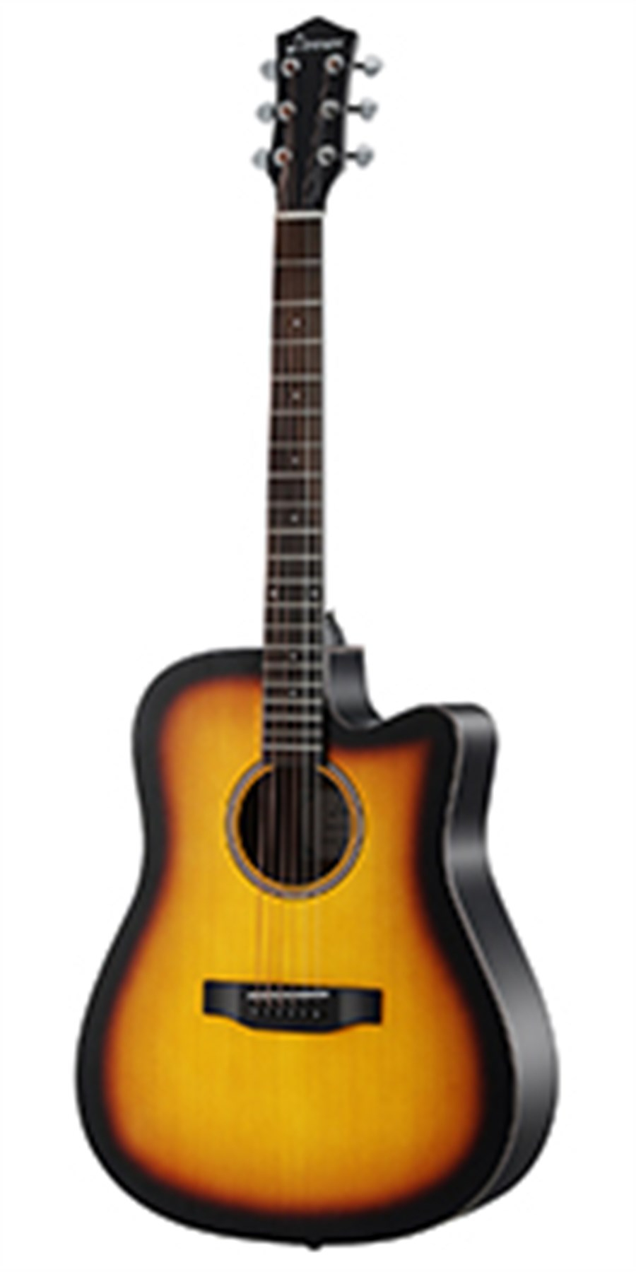 Donner DAG 1 CS Cutaway Sunburst Akustik Gitar