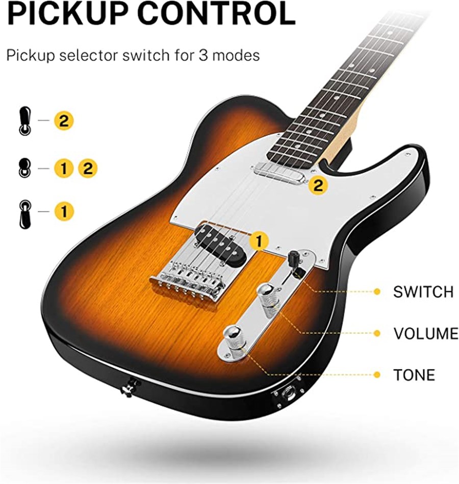 Donner DTC 100 S Telecaster Elektronik Gitar