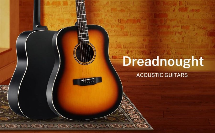 Donner EC 1019 Sunburst Akustik Gitar