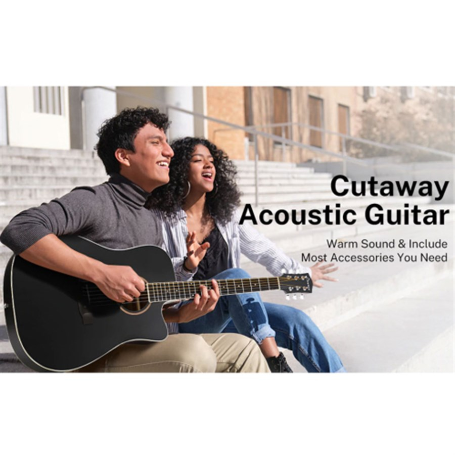Donner EC 1129 Siyah Akustik Gitar