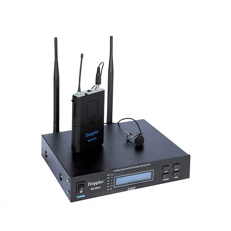 Doppler DM-200B UHF Band Yaka Tipi Kablosuz Mikrofon
