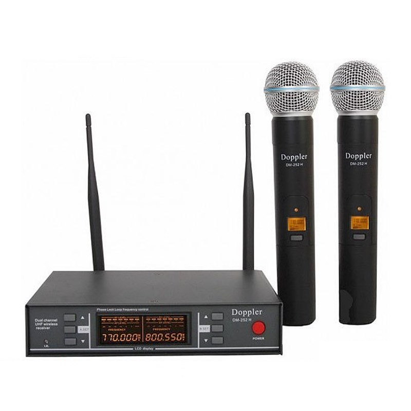 Doppler DM-252H UHF Band Çift El Mikrofon Seti