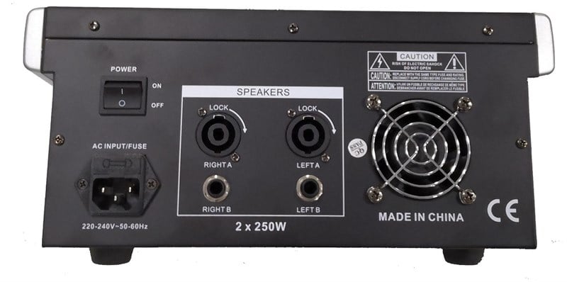 Eagletech MP-68A 2x250 Watt 4 Kanal Power Mikser