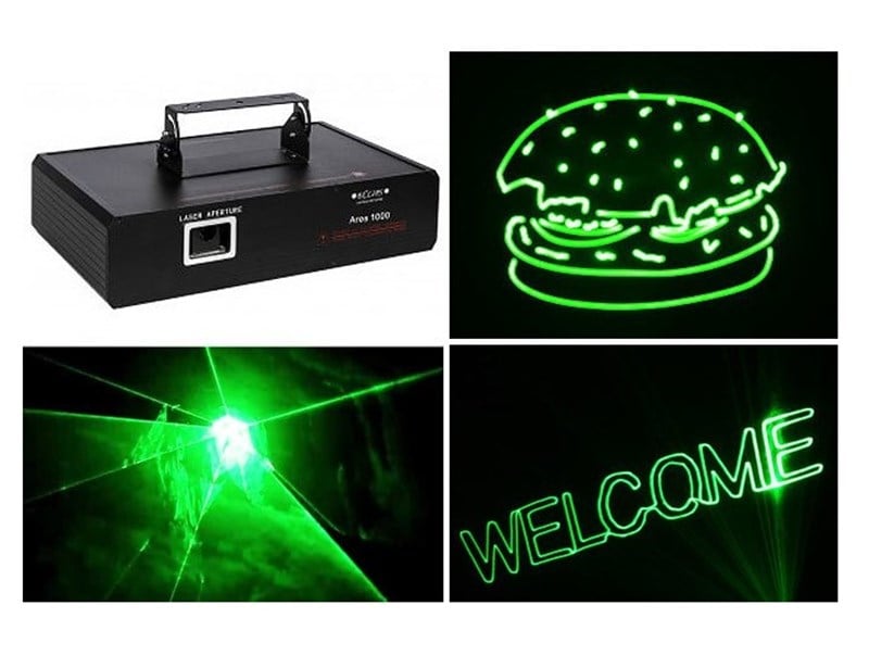 Eclips Ares-1000 Software Dahil 20K Yeşil Perde 1 Watt Lazer Işık
