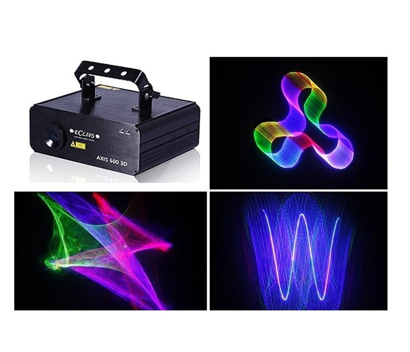 Eclips Axis600-3D Multicolor Gobolu Efektli 600MW Lazer Işık