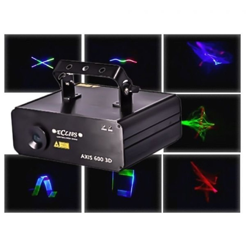 Eclips Axis600-3D Multicolor Gobolu Efektli 600MW Lazer Işık