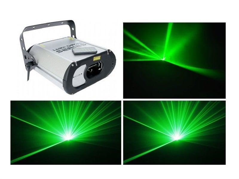 Eclips Cyber-1000 DMX 512 Kontrrollü Yeşil Noktasal 100 mW Lazer Işık